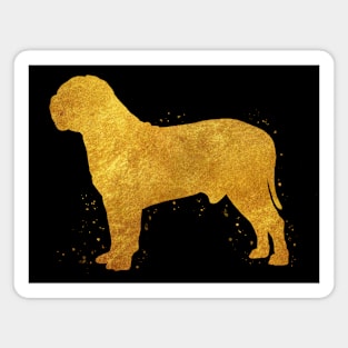 Dogue de bordeaux dog golden art Magnet